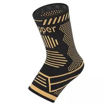 Летняя новинка, оптовая продажа, спортивный бандаж на лодыжку из медного волокна, нейлоновый вязаный бандаж на лодыжку, дышащий медный ионный бандаж на лодыжку, спортивный