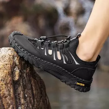 Летняя обувь для отдыха на открытом воздухе Пляжная обувь Мокасины Сандалии Удобные тапочки 39-44 39 чёрный