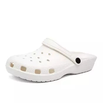 Летняя обувь для пар, нескользящая дышащая верхняя одежда с мягкой подошвой, мужские повседневные пляжные сандалии Half Baotou Drag, тапочки 36/37 чёрный