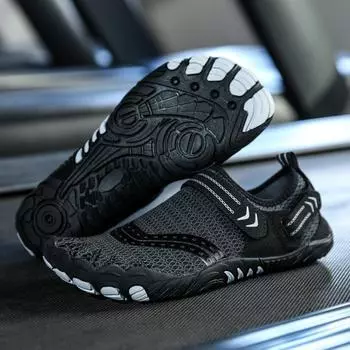 Летняя обувь для рафтинга и забродных походов для мужчин, пляжная обувь для плавания и сноркелинга, пятипалые туфли для амфибийной ходьбы по реке 35 оранжевый