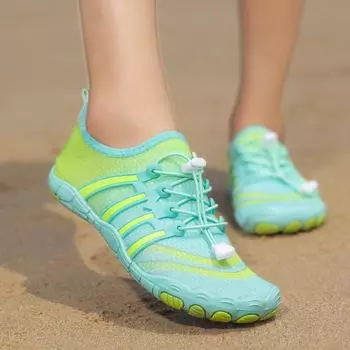 Летняя обувь для ручья, мужская и женская, быстросохнущая обувь, нескользящая обувь для йоги, амфибийная обувь для рыбалки, обувь для альпинизма и забродных походов на открытом воздухе 36 чёрный