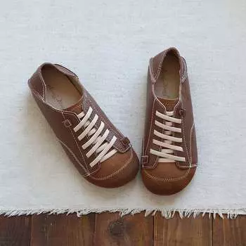 Летняя обувь из вулканизированной кожи для женщин, кроссовки Harajuku Slip On, женские широкие полулоферы со шнуровкой, кроссовки JK Girl Mules, новые CN 35 бежевый