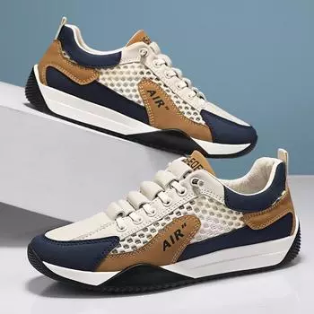 Летняя обувь, мужская повседневная обувь, легкие дышащие мужские молодежные спортивные кроссовки для мальчиков 39 чёрный