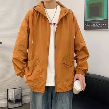 Летняя одежда для активного отдыха, альпинизма, велоспорта, быстросохнущая, мужская, свободная, большого размера, летняя, тонкая куртка, куртка, ветрозащитная, солнцезащитная одежда Tide M