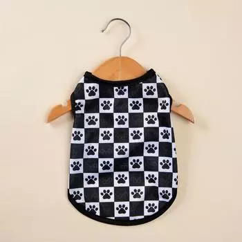 Летняя одежда для домашних животных для маленьких собак, жилет, сетчатый удобный пуловер для щенков и кошек, сетчатая уютная крутая одежда для чихуахуа, французского бульдога XS чёрный