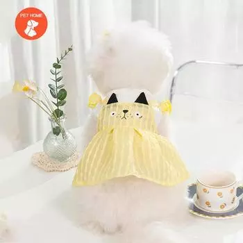 Летняя одежда для домашних животных, милое пальто с принтом, рубашка-рубашка для маленьких и средних собак, кошек, Тедди, французский бульдог, чихуахуа, летняя одежда XXL