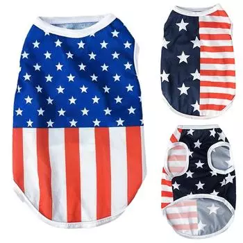 Летняя одежда для собак, модный уютный жилет с принтом для домашних животных, сетчатая дышащая футболка для щенков и кошек, праздничная одежда для маленьких собак XS