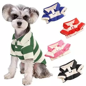 Летняя одежда для собак Повседневная одежда для маленьких и больших собак, кошек, футболка, костюмы для чихуахуа, мопсов, рубашки в йоркширском стиле S