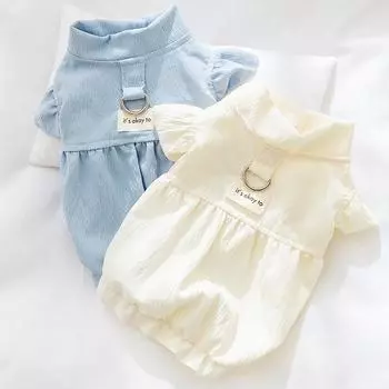 Летняя одежда для собак принцессы для домашних животных, новое роскошное платье для собак, милая однотонная юбка для щенков, мягкое свадебное платье для кошек, костюмы для домашних животных, одежда для собак XS