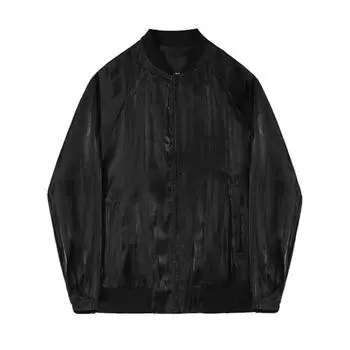 Летняя одежда Ice Silk для защиты от солнца, мужская, корейского стиля, с защитой от УФ-излучения, тонкая, повседневная, для улицы, защита от солнца, куртка M