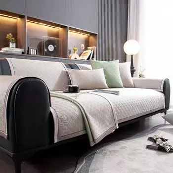 Летняя охлаждающая подушка для дивана, нескользящая подушка из ледяного шелка, охлаждающая подушка, полный комплект, чехол для дивана в гостиной, тканевая подушка для сиденья дивана 70x70cm 1pcs зелёный