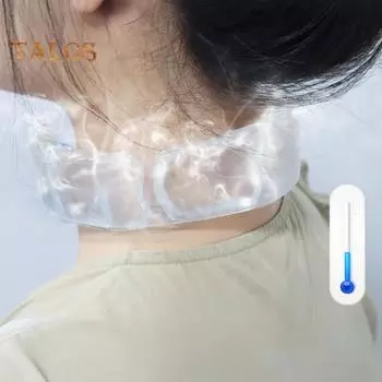 Летняя охлаждающая трубка для шеи Носимый охладитель для шеи Легкое многоразовое ледяное кольцо На открытом воздухе Предотвращение теплового удара Портативный воротник с обертыванием на шею прозрачный