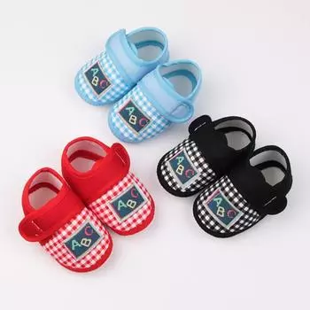 Летняя парусиновая обувь для новорожденных 0-12 м, дизайн с буквенным узором для маленьких девочек и мальчиков, обучающая прогулочная обувь, обувь для кроватки 11