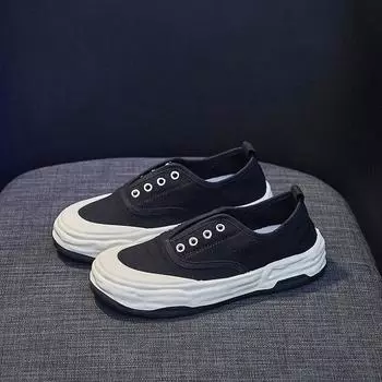 Летняя парусиновая обувь, женская повседневная прогулочная обувь на плоской подошве, женская вулканизированная обувь без шнуровки, женская удобная обувь для бега, Zapatos De Mujer 35