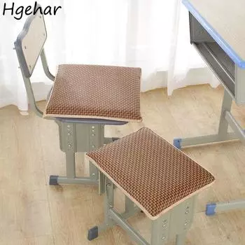 Летняя плетеная подушка из ротанга, противоскользящая, удобная, дышащая, подушки для сидения, офисные, классные, студенческие, стулья, подушка, домашний декор 25x35cm