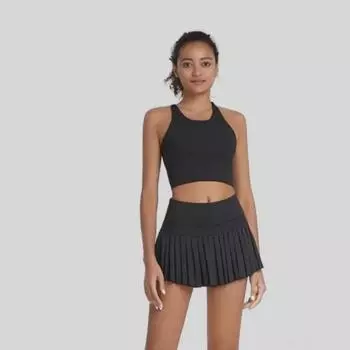 «Летняя плиссированная юбка»: Модные, удобные спортивные шорты с защитой от воздействия ультрафиолета. L фиолетовый