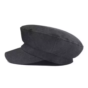 Летняя плоская шляпа для людей среднего и пожилого возраста, солнцезащитный козырек от солнца, дышащая кепка Peak Chasing Wolf, прямые продажи M56-58cm тёмно-синий