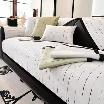 Летняя подушка для дивана Ice Silk, дышащая, нескользящая, прямой ряд, чехол для дивана, тканевое полотенце для спинки дивана 70*70cm