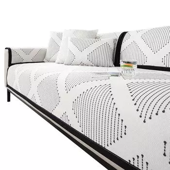 Летняя подушка для дивана из ледяного шелка, высококачественный простой нескользящий чехол для дивана, полотенце, крутой дышащий летний чехол для дивана 70*70cm