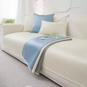 Летняя подушка для дивана из ледяного шелка, подушка для дивана, летняя подушка, светлая, роскошная подушка для дивана, тканевый чехол, тканевый чехол 70*70