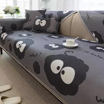 Летняя подушка для дивана из ледяного шелка с рисунком, новый летний коврик для сна, Нескользящие подушки для сидения, кожаный чехол для дивана, полотенце 70*70cm