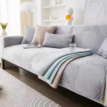 Летняя подушка для дивана, летний коврик, полотенце, нескользящий зеленый кожаный чехол для дивана, седло, летний стиль 70*70cm