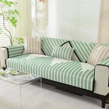 Летняя подушка для дивана, летняя легкая роскошная высококачественная нескользящая новая летняя подушка из натуральной кожи, тканевый чехол для сиденья 70*70cm