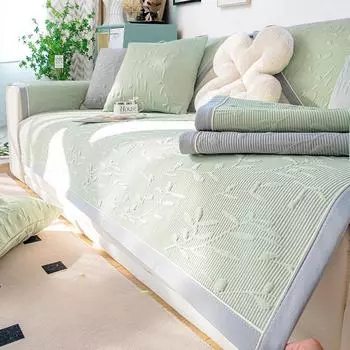 Летняя подушка для дивана Летняя подушка для сиденья для летнего дивана Чехол Прямой ряд Холодный чехол Ткань 70*70cm