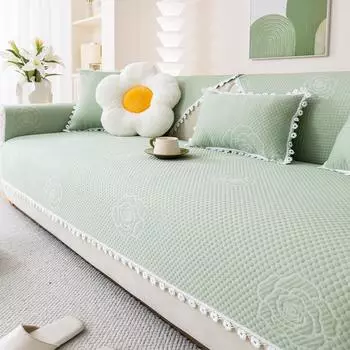 Летняя подушка для дивана, нескользящая, грязеотталкивающая, прохладная на ощупь, чехол для дивана, высококачественная ткань для полотенец для дивана 70*70cm