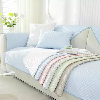 Летняя подушка для дивана, нескользящая, летняя, крутая, дышащая, прямой чехол для дивана для гостиной, коврик-полотенце 70*70cm