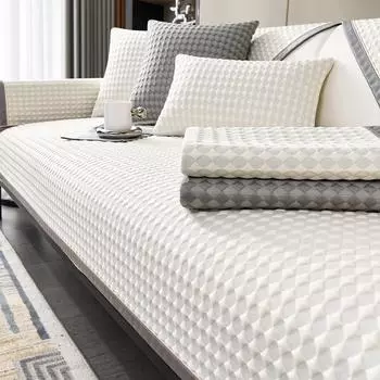 Летняя подушка для дивана, охлаждающая подушка для гостиной, нескользящий чехол для дивана, устойчивый к царапинам у кошек, подушка со льдом, чехол для подлокотника, ткань 70x70cm 1pcs зелёный