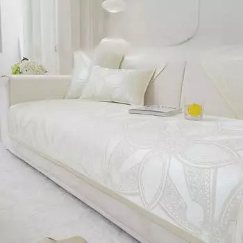 Летняя подушка для дивана, современный и минимализм, сплошной цвет, нескользящая пылезащитная подушка, полотенце для спинки дивана High Sense 70*70cm