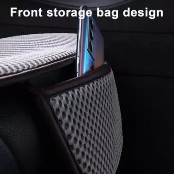 Летняя подушка для сиденья автомобиля Дышащая противоскользящая конструкция Износостойкая Универсальная Простая установка в автомобиле чёрный