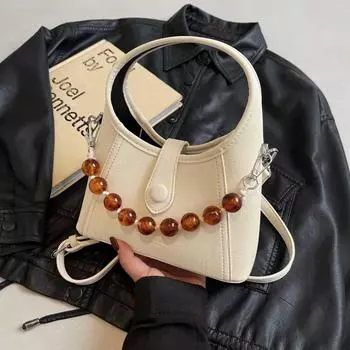 Летняя популярная маленькая сумка для женщин, хит продаж, новинка 2024 года, маленькая сумка в китайском стиле, расшитая бисером, универсальная сумка через плечо на одно плечо для детей