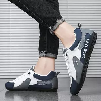 Летняя популярная мужская обувь, новая ленивая обувь на одну ногу, мужская универсальная дышащая повседневная обувь 38