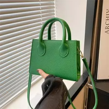 Летняя популярная сумка 2024 года, новая модная корейская версия, женская сумка, мини-сумка через плечо, универсальная маленькая квадратная сумка в иностранном стиле чёрный