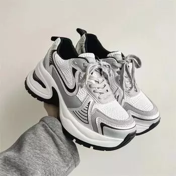 Летняя популярная женская обувь, дышащая и износостойкая спортивная обувь на толстой подошве, новая модель 36