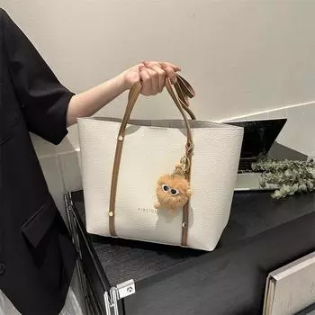 Летняя портативная большая сумка для студентов на работу и на работу. 2023. Новая женская сумка через границу. Большая сумка. Сумка на одно плечо. Женская большая вместимость. only bag