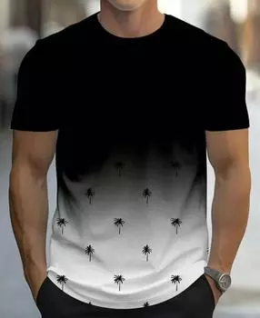 Летняя повседневная модная мужская футболка, свободная и удобная мужская футболка с короткими рукавами, мужская футболка в городском уличном стиле XS