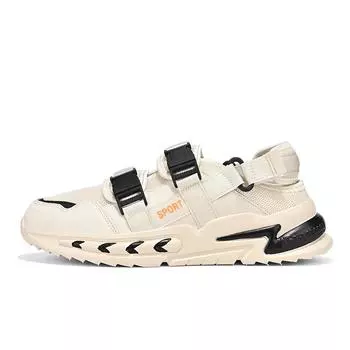 Летняя повседневная обувь для мужчин, дышащие сандалии, кроссовки, мужские удобные уличные прогулочные кроссовки, сандалии, пляжная обувь для мужчин 39 чёрный