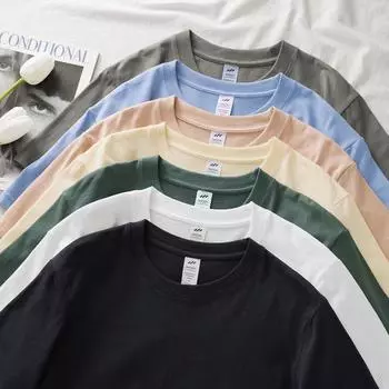 Летняя повседневная однотонная футболка с круглым вырезом, классическая футболка с коротким рукавом для женщин, базовая футболка, женская футболка для пригородных поездок, хлопковые топы, футболки S