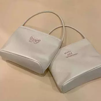 Летняя повседневная сумка из искусственной кожи, женская модная сумка высокого класса с текстурой и нишевым дизайном, вышитая в стиле ретро, сумка через плечо с подмышкой 21*7*20