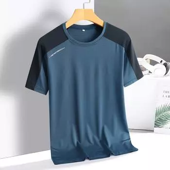 Летняя повседневная тонкая свободная дышащая футболка большого размера с короткими рукавами