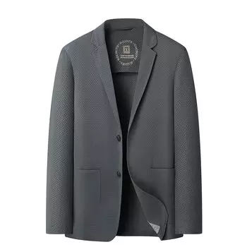 Летняя прохладная 4 3 рукава простая УФ-защитная потная быстрая деловая повседневная куртка [MYMRIN] мужская, весна/лето, тонкая, на ощупь, карманы, пуговицы, защита, прохладно, серый