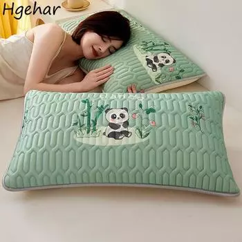 Летняя прохладная латексная наволочка для дома, удобная 48*74 см, симпатичная, антибактериальная, защитная наволочка для спальни в общежитии 48x74cm-1pc