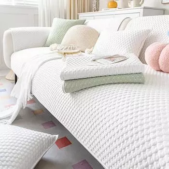 Летняя прохладная подушка для дивана, противоскользящая и противоскользящая, чехол для спинки, однотонный простой ветрозащитный чехол для дивана 70x120cm серый