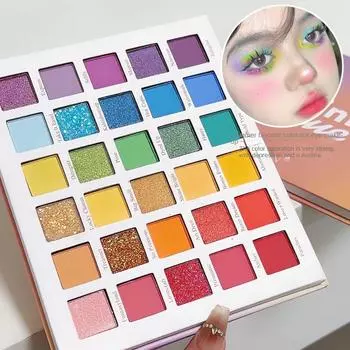 Летняя радуга, 30 цветов, палитра теней для век допамина, насыщенные тени для век