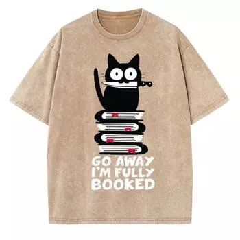 Летняя распродажа, женская футболка с принтом «Черная кошка» из выстиранного денима, хлопковая свободная футболка с коротким рукавом, студенческий топ высокого качества, милый S