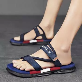 Летняя римская пляжная обувь, шлепанцы, туфли на плоской подошве, мужские шлепанцы, новинка 2024 года, дропшиппинг, мужские сандалии, мужские сандалии Hombre 39