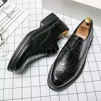 Летняя роскошная мужская повседневная обувь, модная мужская деловая обувь на низком каблуке, мужские мокасины, повседневная дизайнерская обувь в британском стиле 38 коричневый